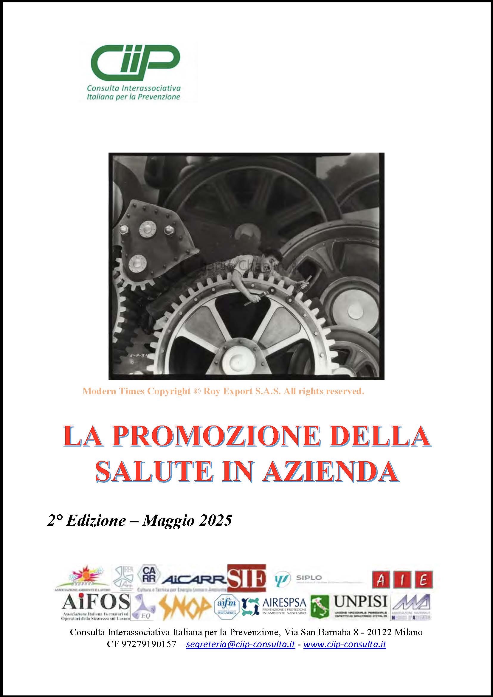 Copertina da La Promozione della Salute nei Luoghi di Lavoro 2